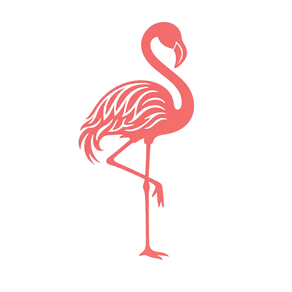 flamingo folk animal v1