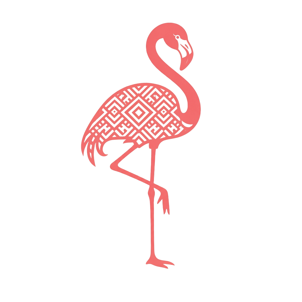 flamingo folk animal v2