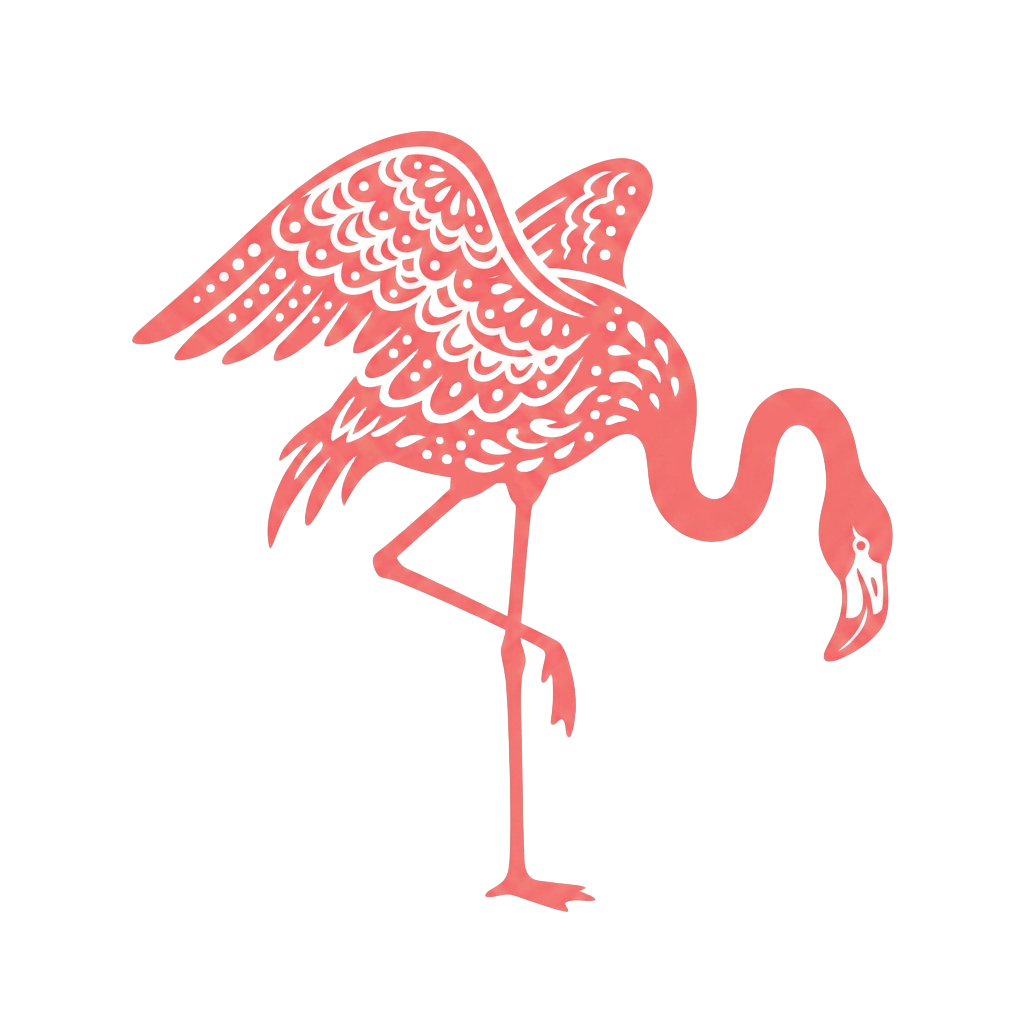 flamingo folk animal v3